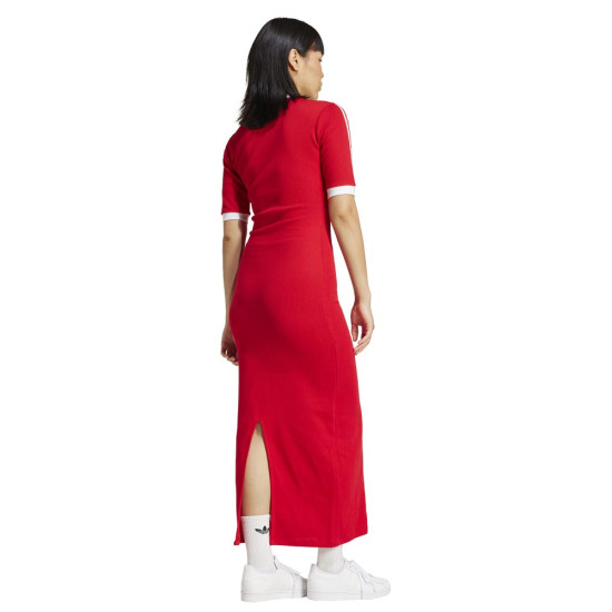 Adidas Γυναικείο φόρεμα Adicolor 3-Stripes Knit V-Neck Dress